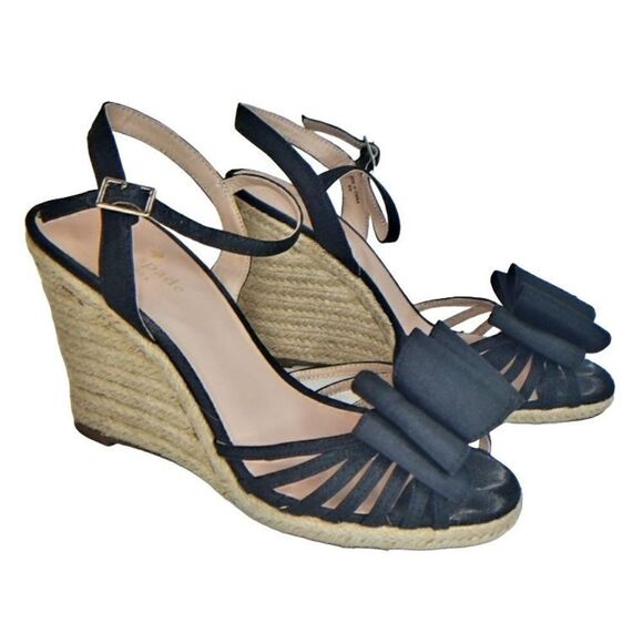 Kate Spade Briana Grossgrain wedge  size 8 - Picture 2 of 5